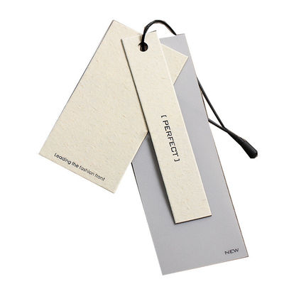 Garment T Shirt Whiteboard Personalisasi Hang Tag Bronze Printing