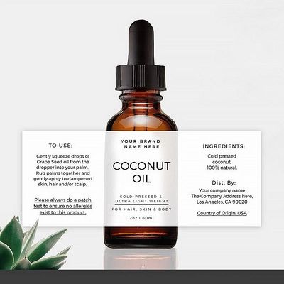 Stiker Label Kustom Tidak Beracun Vinyl Bulat Pencetakan Kustom