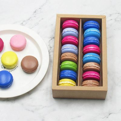 oEM Macaron Custom Food Kotak Kemasanes With Clear Window