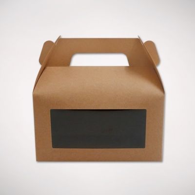 OEM ODM Lipat 420gsm Kertas Kraft Kotak Kue Mewah Warna Kustom