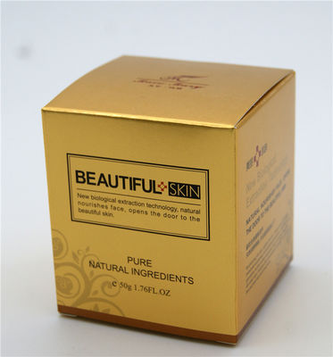 Kotak Kertas Seni 325g Warna Emas Sekali Pakai Kemasan Hadiah Kosmetik