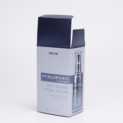 CMYK 350gsm Silver Card Parfum Botol Kemasan Logo Kotak Cetak