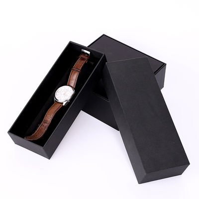 Tutup Dan Alas Kotak Hadiah Pria Mewah Exquisit Rectangle Black Matte Men