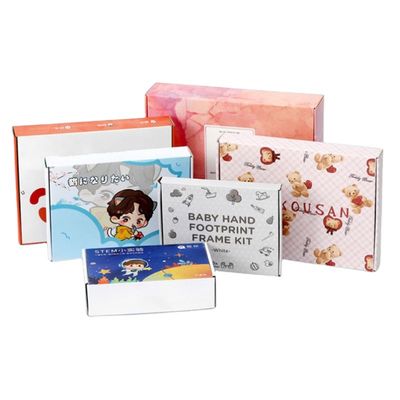 1.5mm Kertas Bergelombang Kotak Pakaian Pribadi 250gsm Kertas Seni