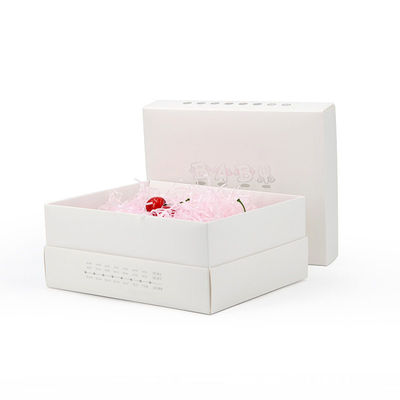 Tutup Dan Basis 150gsm Kraft Paper Gift Packing Boxes Dengan Handle Sleeve