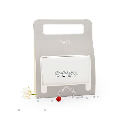 Tutup Dan Basis 150gsm Kraft Paper Gift Packing Boxes Dengan Handle Sleeve