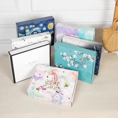1.5mm Kertas Bergelombang Kotak Pakaian Pribadi 250gsm Kertas Seni