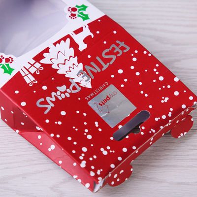 Kemasan Presentasi Kreatif CMYK Windowed Gift Boxes Custom Logo