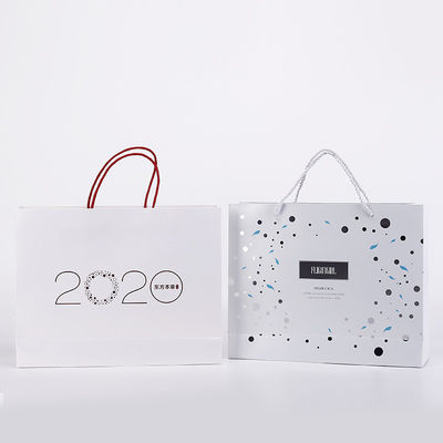 Kemasan Belanja Laminated C1S Kertas Seni Tote Bags Logo Kustom