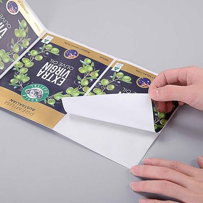 Label Stiker Perekat Produk BOPP Stiker Lingkaran Cetak Tahan UV