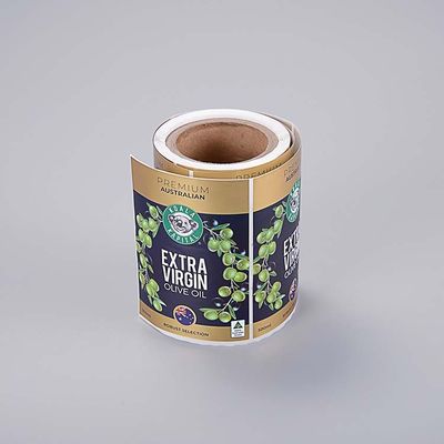 Produk Kosmetik Perekat Termal Stiker Label Kustom CMYK PMS
