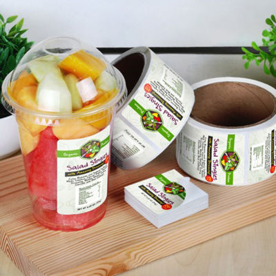 Stiker Label Kustom Glossy Bulat Tahan Air Roll Printing Logo Merek