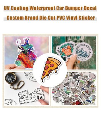 Stiker Label Kustom Glossy Bulat Tahan Air Roll Printing Logo Merek