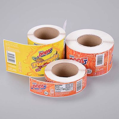 Pribadi LOGO Adhesive Direct Thermal Paper Custom Printing Stiker