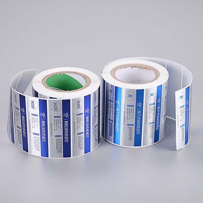 Stiker Label Kustom Polypropylene Warna Titik Persegi Multi Gaya