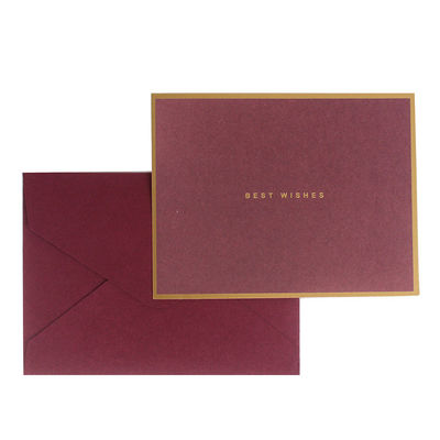 Matte Glossy CMYK Pantone Kartu Hadiah Natal Ramah Lingkungan