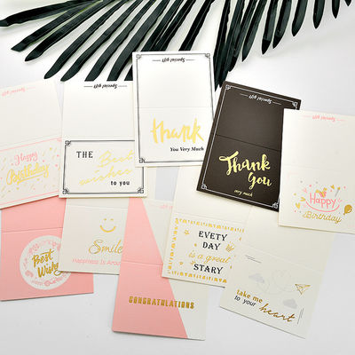 Matte Glossy CMYK Pantone Kartu Hadiah Natal Ramah Lingkungan