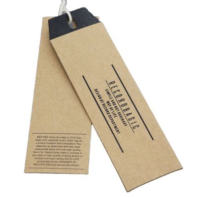 Foil Stamping Spot Mewah UV Personalised Hang Tag Pantone Color