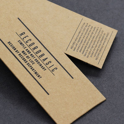 Foil Stamping Spot Mewah UV Personalised Hang Tag Pantone Color