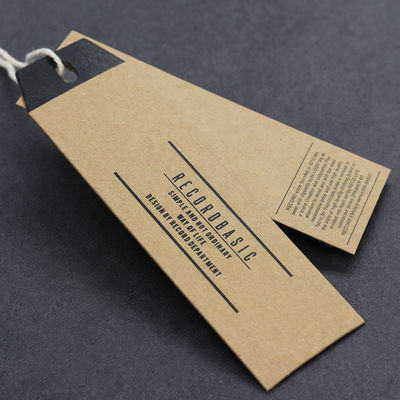 Foil Stamping Spot Mewah UV Personalised Hang Tag Pantone Color