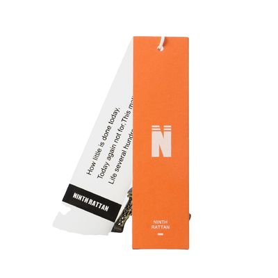OEM Debossing Pernikahan Terima Kasih Cardboard Swing Hang Tag With Rope