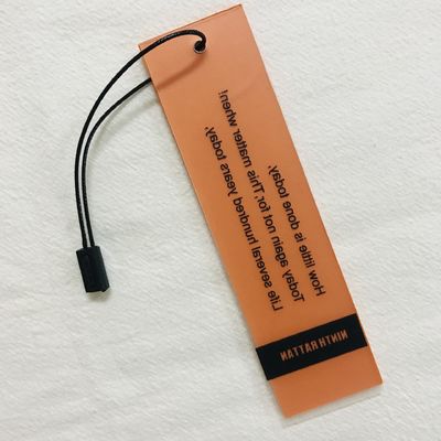OEM Debossing Pernikahan Terima Kasih Cardboard Swing Hang Tag With Rope