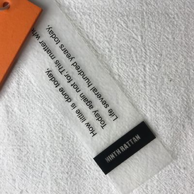 OEM Debossing Pernikahan Terima Kasih Cardboard Swing Hang Tag With Rope