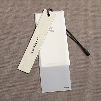 Garment T Shirt Whiteboard Personalisasi Hang Tag Bronze Printing