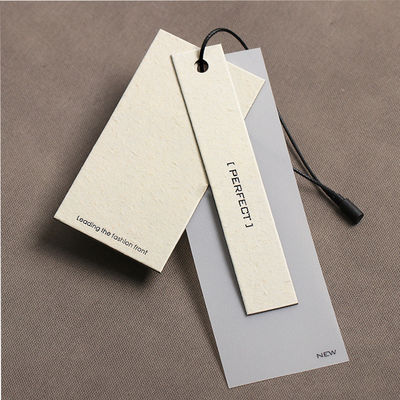 Garment T Shirt Whiteboard Personalisasi Hang Tag Bronze Printing