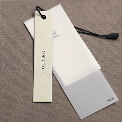 Garment T Shirt Whiteboard Personalisasi Hang Tag Bronze Printing