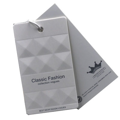 OEM DIY Embossed Debossing Personal Hang Tag Dengan String