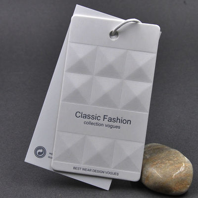 OEM DIY Embossed Debossing Personal Hang Tag Dengan String