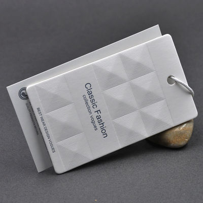 OEM DIY Embossed Debossing Personal Hang Tag Dengan String