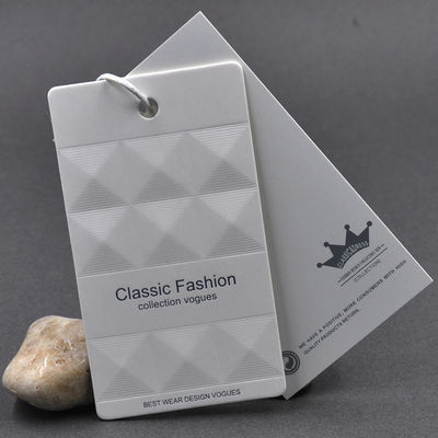 OEM DIY Embossed Debossing Personal Hang Tag Dengan String
