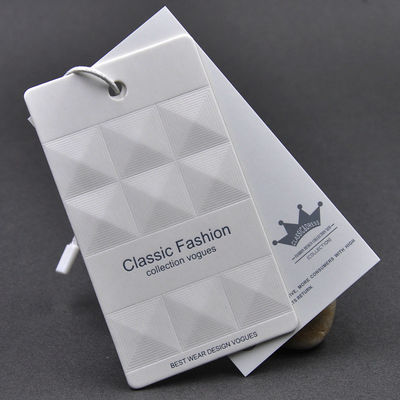 OEM DIY Embossed Debossing Personal Hang Tag Dengan String
