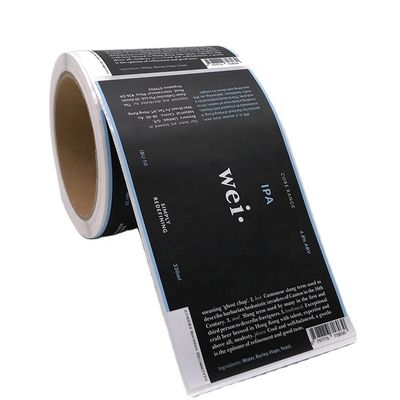 Stiker Label Kustom Tidak Beracun Vinyl Bulat Pencetakan Kustom