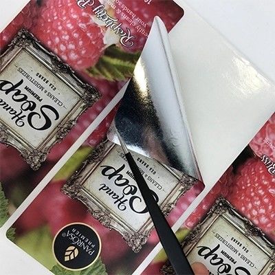 Stiker Label Kustom Tidak Beracun Vinyl Bulat Pencetakan Kustom