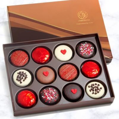 Chocolate Gift 1200g Grey Board Kotak Kemasan Makanan Kustom