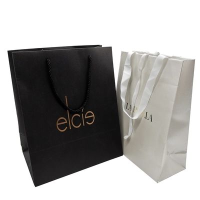 Sesuaikan Bungkus Kado Pakaian 300gsm Kraft Paper Bag Full Color