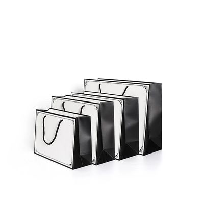 Kemasan Belanja Laminated C1S Kertas Seni Tote Bags Logo Kustom