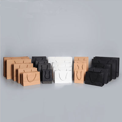 Portable Kraft Paper Offset 4C Printable Paper Bags Untuk Toko Dapat Digunakan Kembali